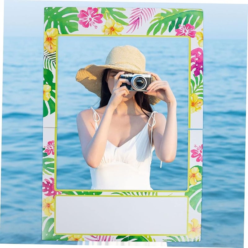 Hawaiian Party Photo Frame Prop For Luau Beach Pool Events Lightweight Photography Accessory - Image 5
